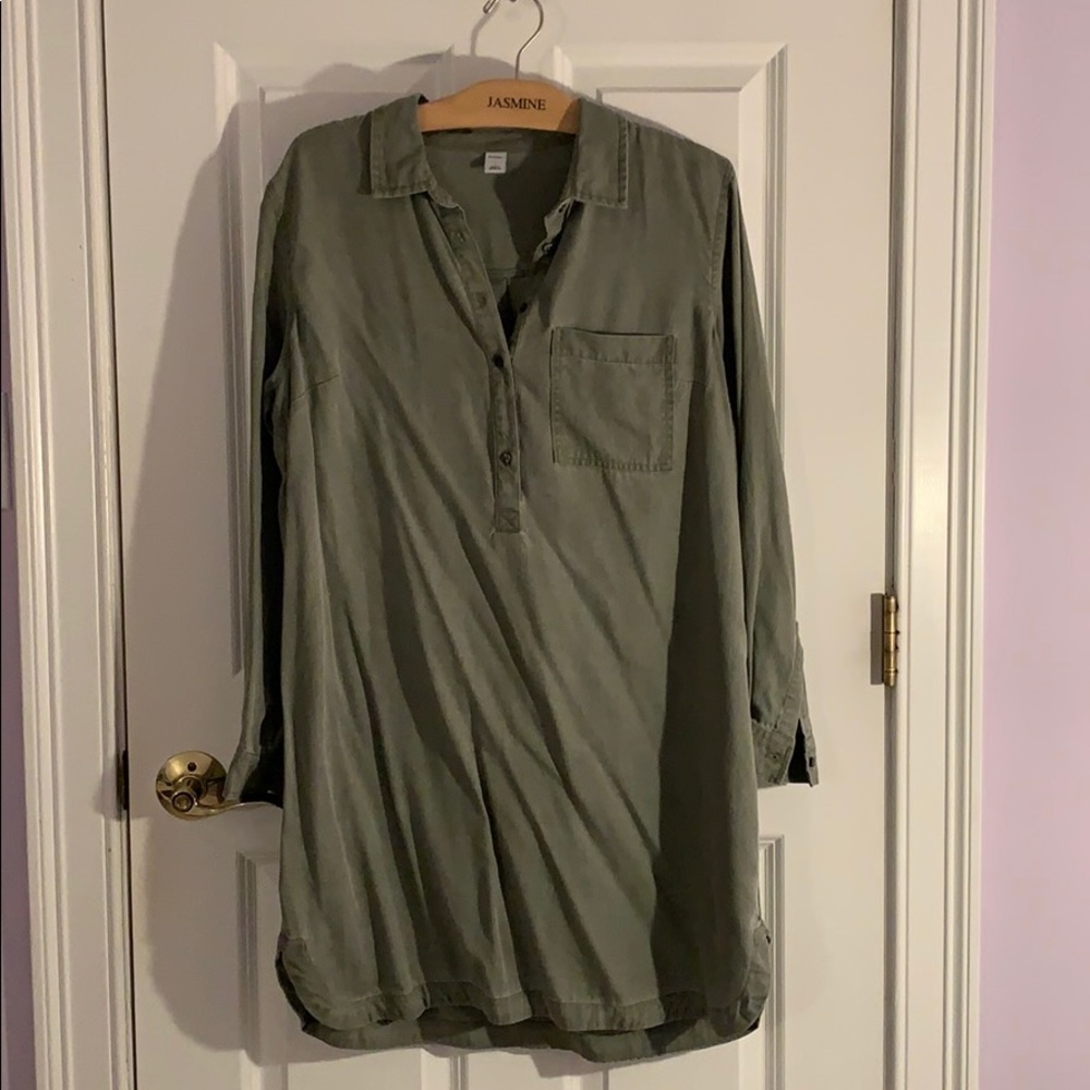 Old navy Green Long Sleeve Dress